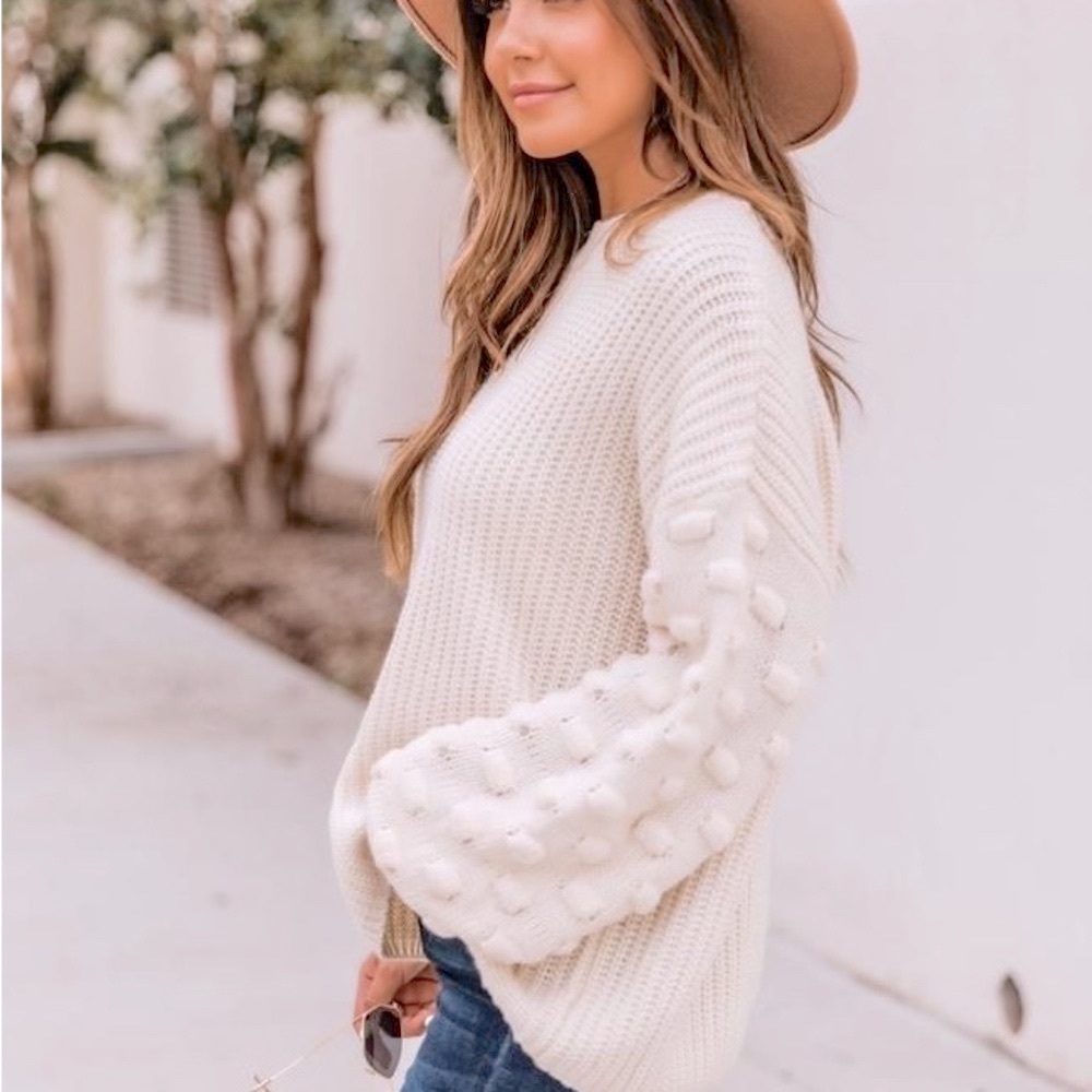 New Cream Chunky Knit Sweater